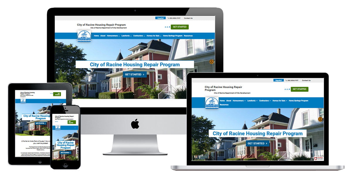 government city website design WI