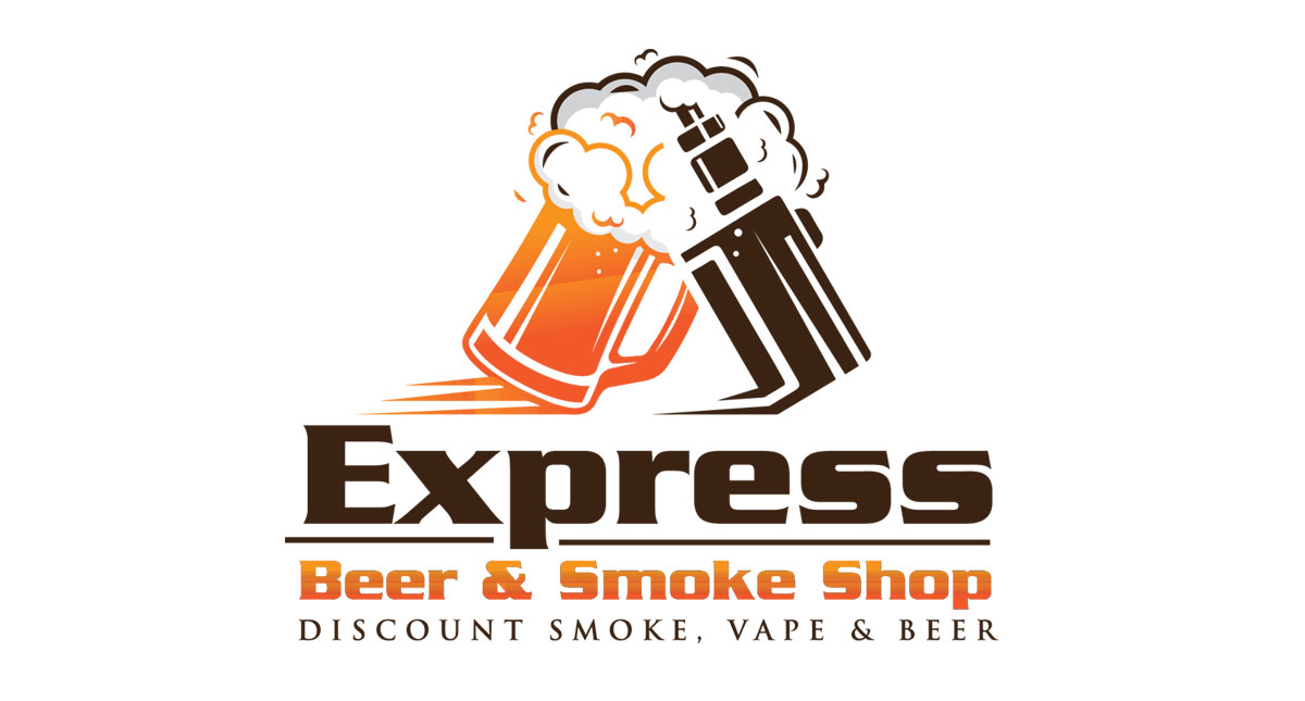 Beer & Smoke Shop Custom Logo Design