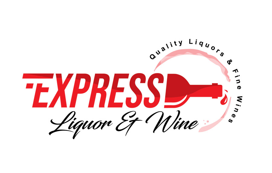 Express Liquor Wine Custom Logo Design