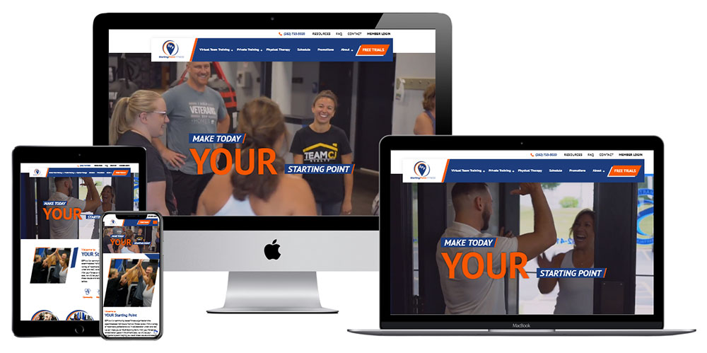 Fitness Gym Custom Branded Website Design