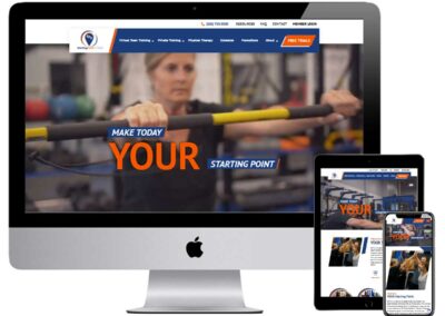 Starting Point Fitness Custom Branded Website Design