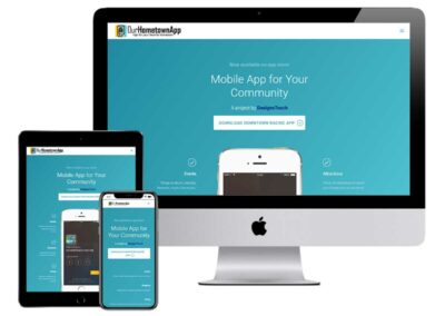 Hometown Mobile App Website Design
