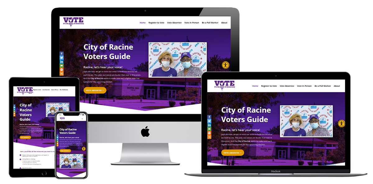 Racine Voters Guide Website Design