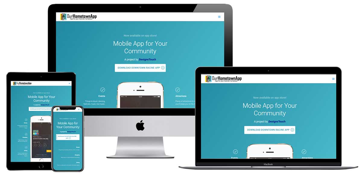 website design for mobile app company