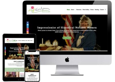 Historic First Impressions Website Design