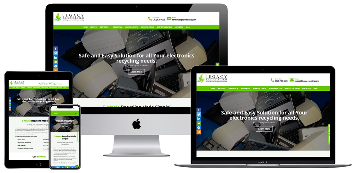 website design for Recycling Company