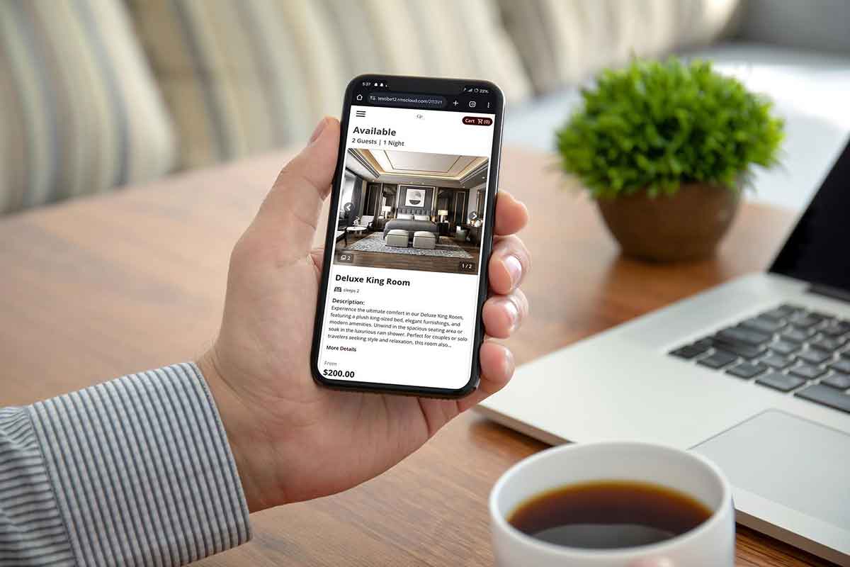 website designed to generate bookings