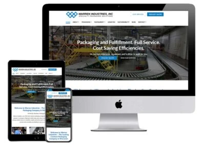 Packaging Company Website Design