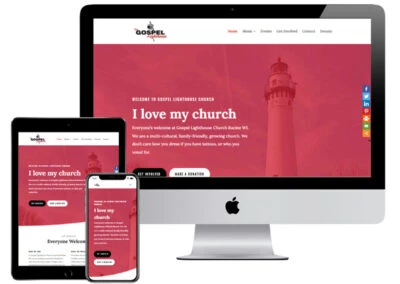 Website Design for Gospel Lighthouse Church