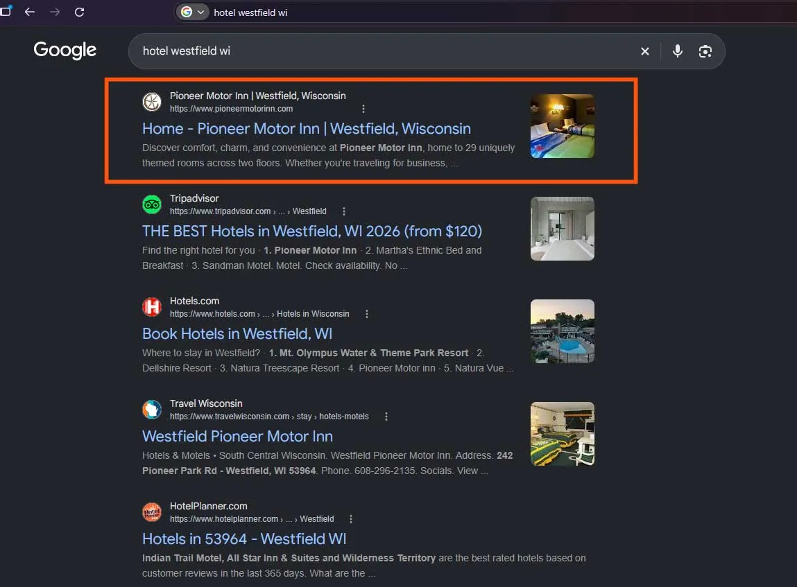 Hotel High Rank SEO